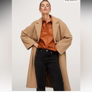 Mango Oversized wool coat